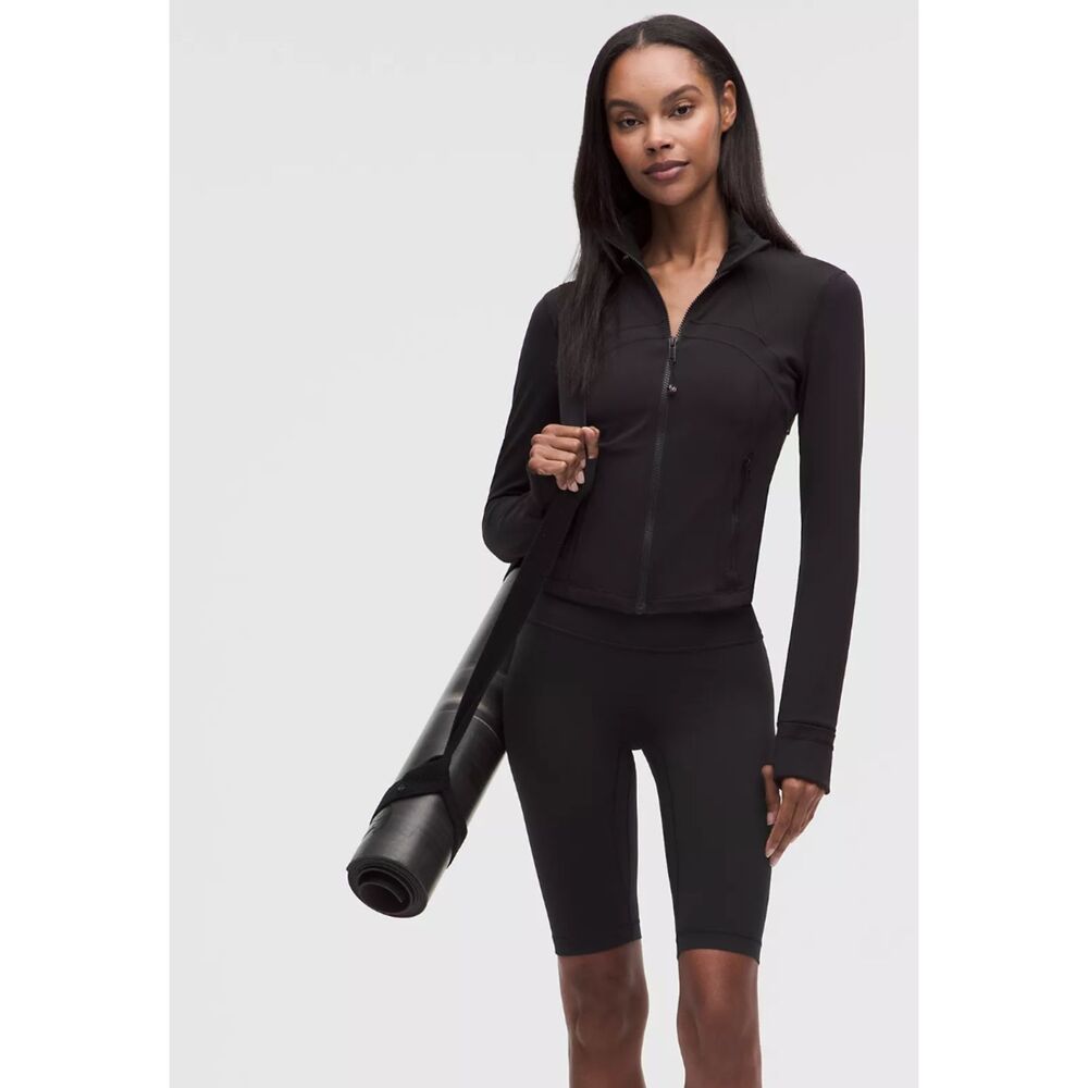 Lululemon Define Cropped Jacket Nulu Black Size 4